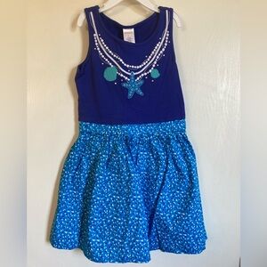 *Gymboree New Navy Embroidered Sea Theme Sleeveless Dress #IB